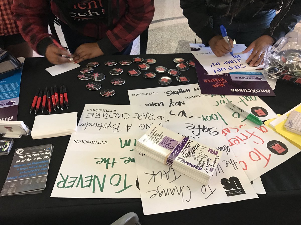 TTUWGS's tweet photo. You still have time to stop by our table inside the SUB and take the pledge at https://t.co/l5aedMuKIw #TTUItsOnUs #WWV2017 #WWV17 https://t.co/GWcO2fUHdg