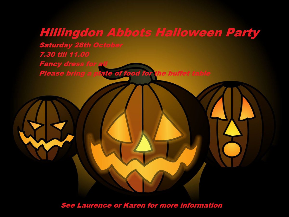 Ginjamunki's tweet photo. Halloween Night at @Abbots_Rugby @HARFC_juniors This Saturday, Fancy Dress https://t.co/h8LqqGNU0o