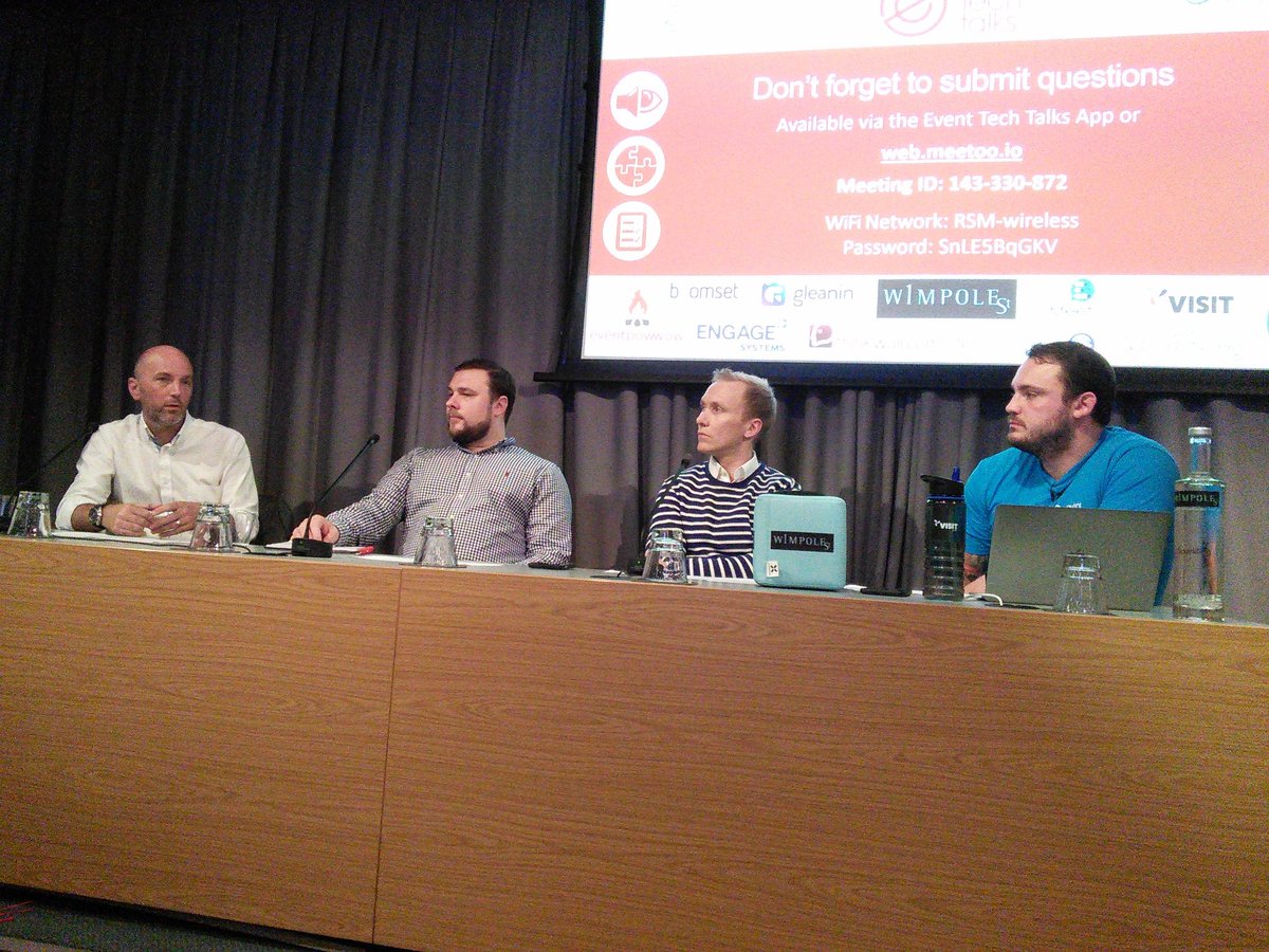 GroupDynamics's tweet photo. Interesting @eventtechtalk chat about working with multiple suppliers on events #eventtechtalks #ETT17 https://t.co/HEKwT1RCQO
