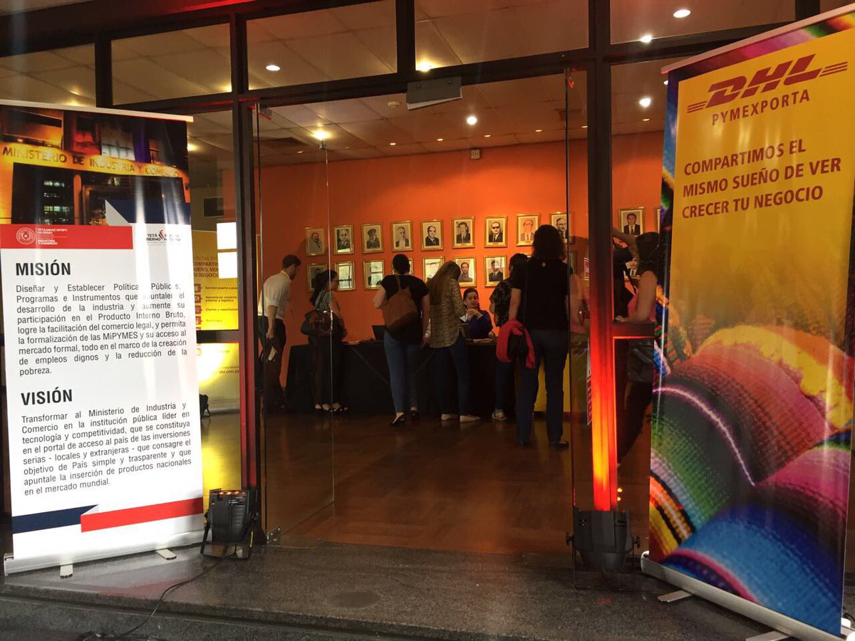 vlbernal's tweet photo. “De Paraguay al Mundo, todo lo que necesitas saber para vender por internet” #MIC #DHL #PymeExporta https://t.co/utwQs1r2Qe