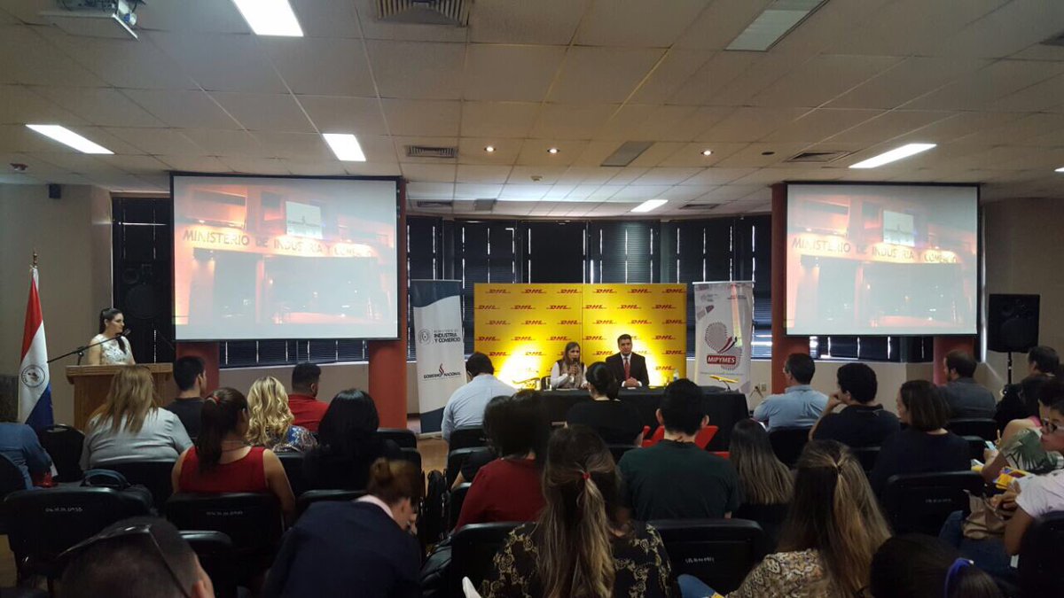 vlbernal's tweet photo. “De Paraguay al Mundo, todo lo que necesitas saber para vender por internet” #MIC #DHL #PymeExporta https://t.co/utwQs1r2Qe
