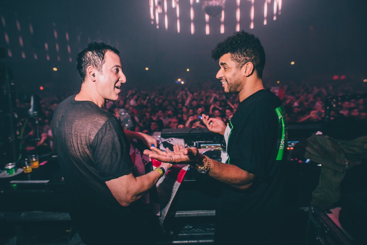 JamieJonesMusic's tweet photo. .@awakenings at ADE was amazing! Thanks to @josephcapriati for being a wonderful host and this guy for the Sake! @dubfire https://t.co/IEQCpW3Idi