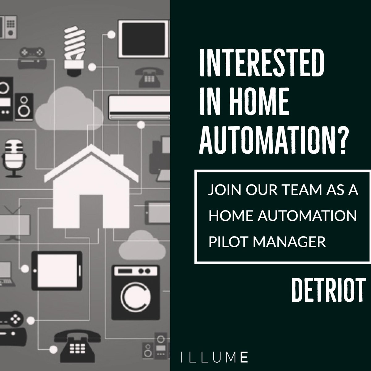 Announcing a new open position based in #Detroit. Pilot innovative #homeautomation #HEM #ee Apply here: buff.ly/2y4yhTW