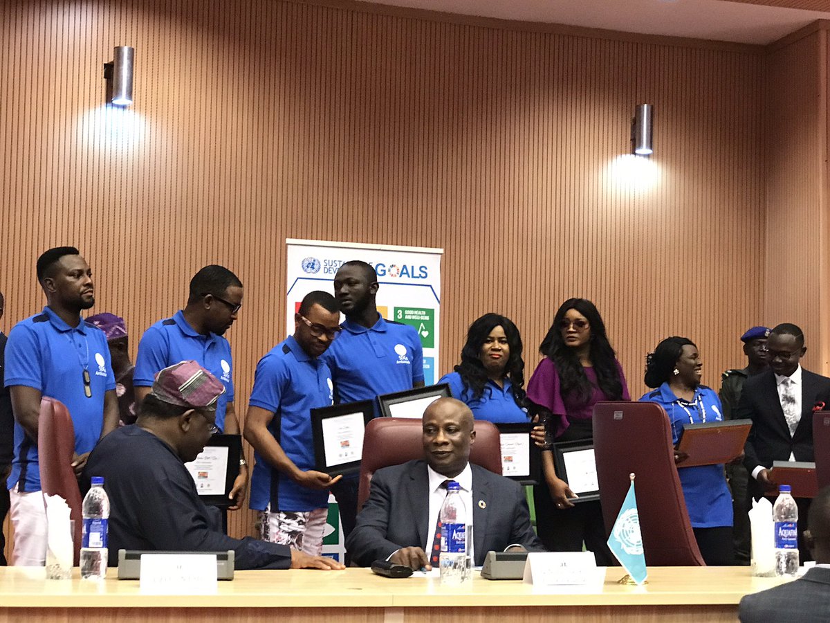 ossap_sdgs's tweet photo. Meet our SDG Ambassadors @ALIBABAGCFR @Realomosexy @jokesilva @Tejubabyfacetv @chigurl Danjuma #Action4SDGNg #UNDAYNG https://t.co/9rxoC6O0XN