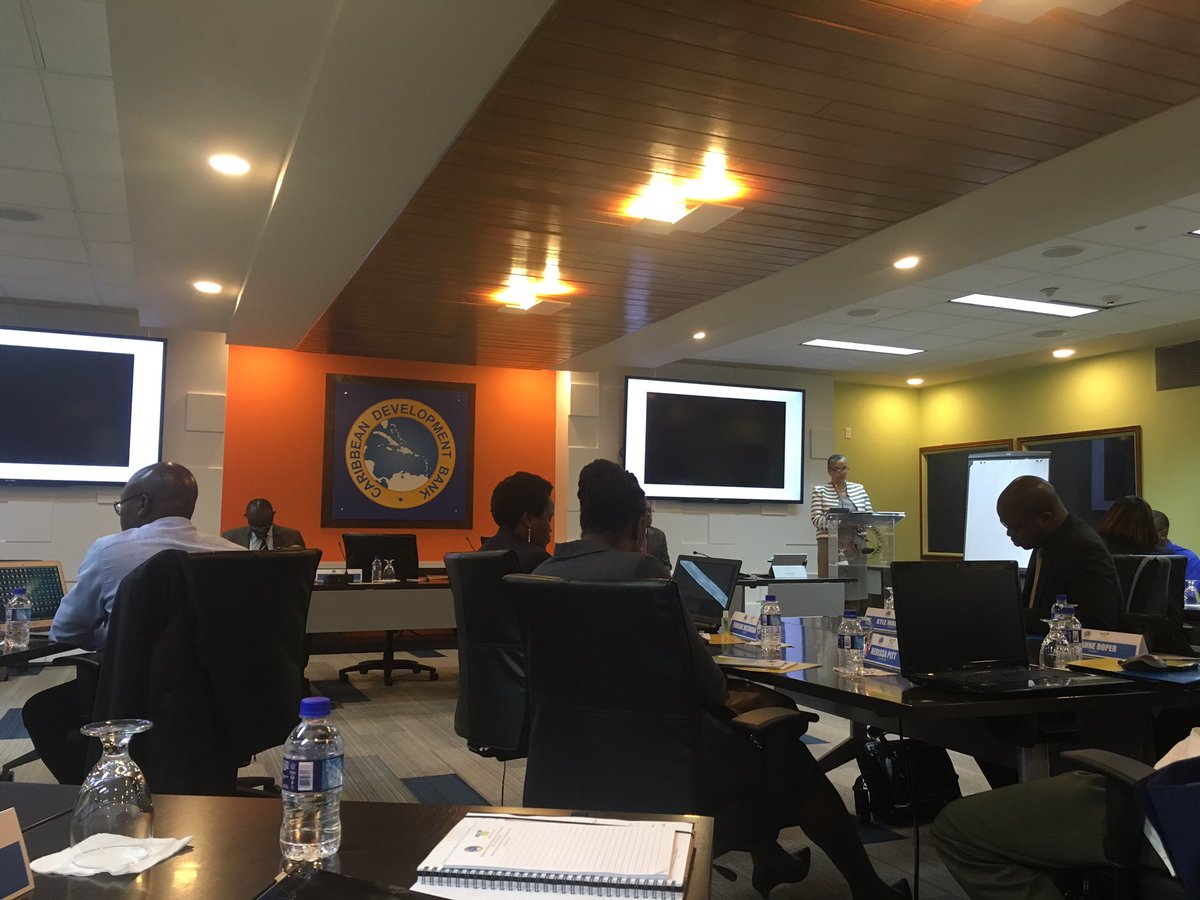 MDorigo's tweet photo. AF Regional Caribbean workshop -CC strategy of @Caribank includes CCA in climate sensitive sectors @adaptationfund https://t.co/AxXXzPqv31