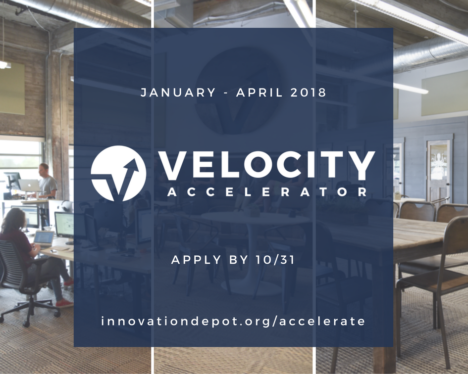 innovationdepot's tweet image. ONE WEEK left to apply for #VelocityAccelerator 2018! $50K in capital and 12 weeks of intensive curriculum to help you scale your startup!