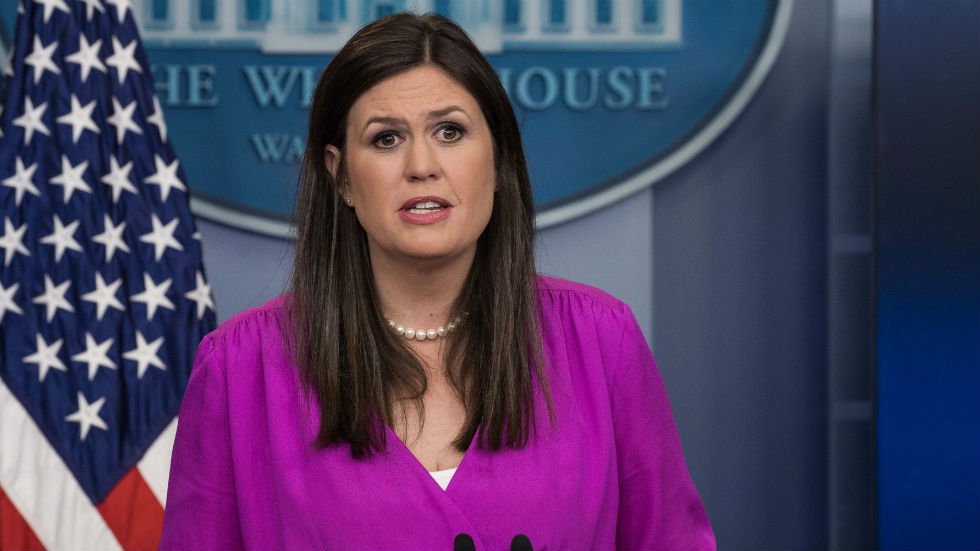 thehill's tweet photo. Sarah Huckabee Sanders: "Now anybody with a computer can be a journalist" https://t.co/39jBQqD1Lk https://t.co/WH9Lj3EKqb