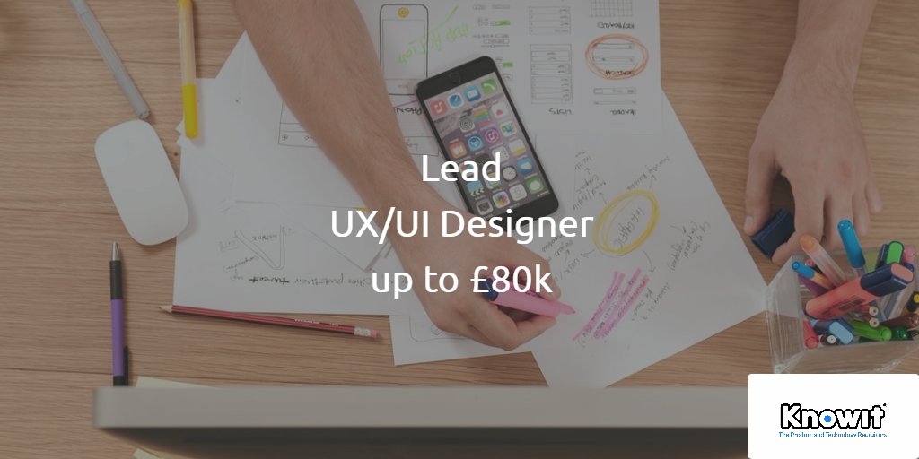 NickUX_Knowit's tweet photo. I am currently on the hunt for a UX/UI Lead Designer to work on some exciting Greenfield Products and build a team. #UXplease #uxdesign #UX https://t.co/FIXvEcqGK7