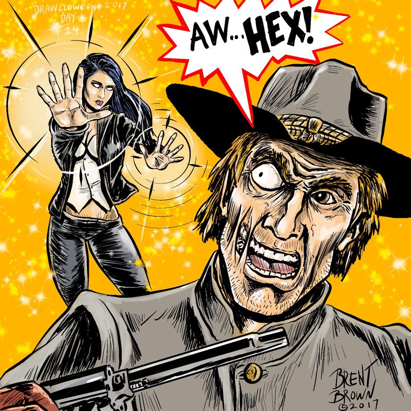 brebro's tweet photo. #drawlloween2017 Day 24: is Aw, Hex. So here's #Zatanna hexing #JonahHex #AwHex https://t.co/ywxFVV5NHZ