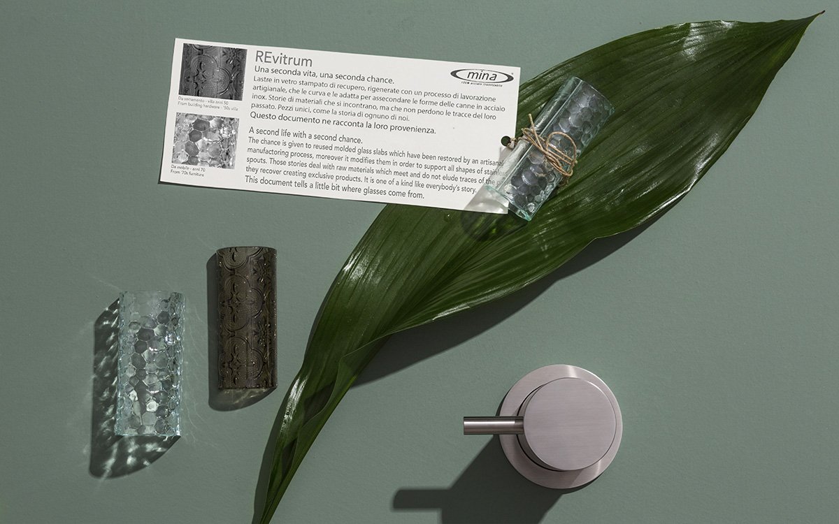 minarubinetti's tweet image. 100% #recyclable|Always
#Stainlesssteel has already been a #reusedmaterial like the #REvitrum molded glass.
#MINAtaps #bathroomdesign #glass