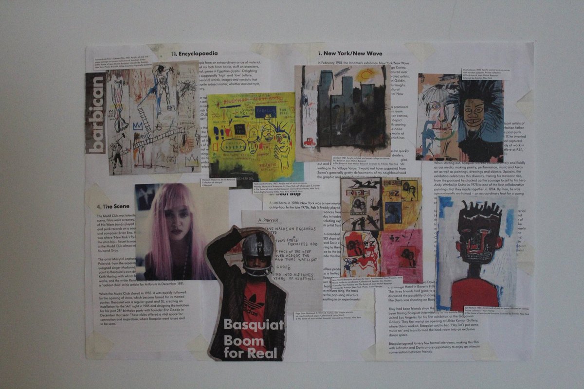 mathuxart's tweet photo. Black History Month - Barbican Gallery Visit, Mood Board and Response @FEDiploma #FEBHM17 https://t.co/YN2s1xAdN7