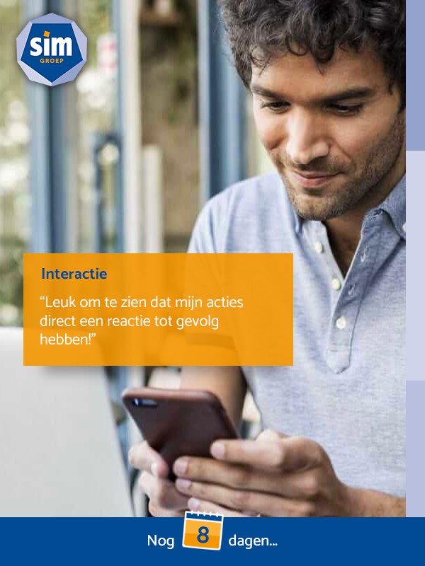 De I voor Interactie! 1 van de uitgangspunten ons nieuwe product. Nog maar 8 dagen tot lancering.... #aftellen #GRIPTIP