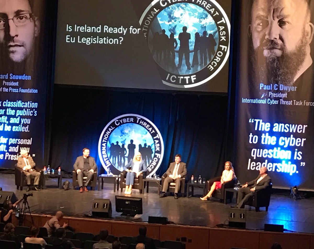 Daniellekit36's tweet photo. Panel Discussion-Is Ireland Ready for EU Legislation? That is the question! #CTS2017  #DCU https://t.co/K9cM9BKeOs