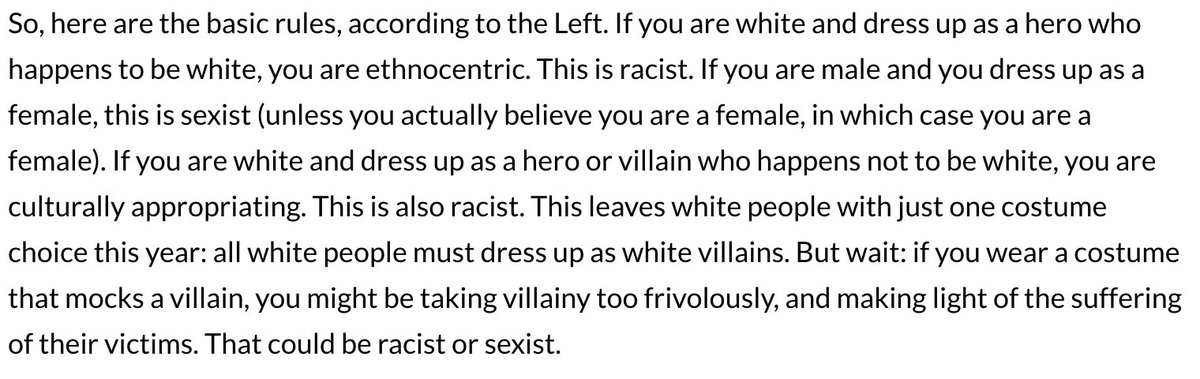 benshapiro's tweet image. Here is your basic PC guide to Halloween costumes this year, white people