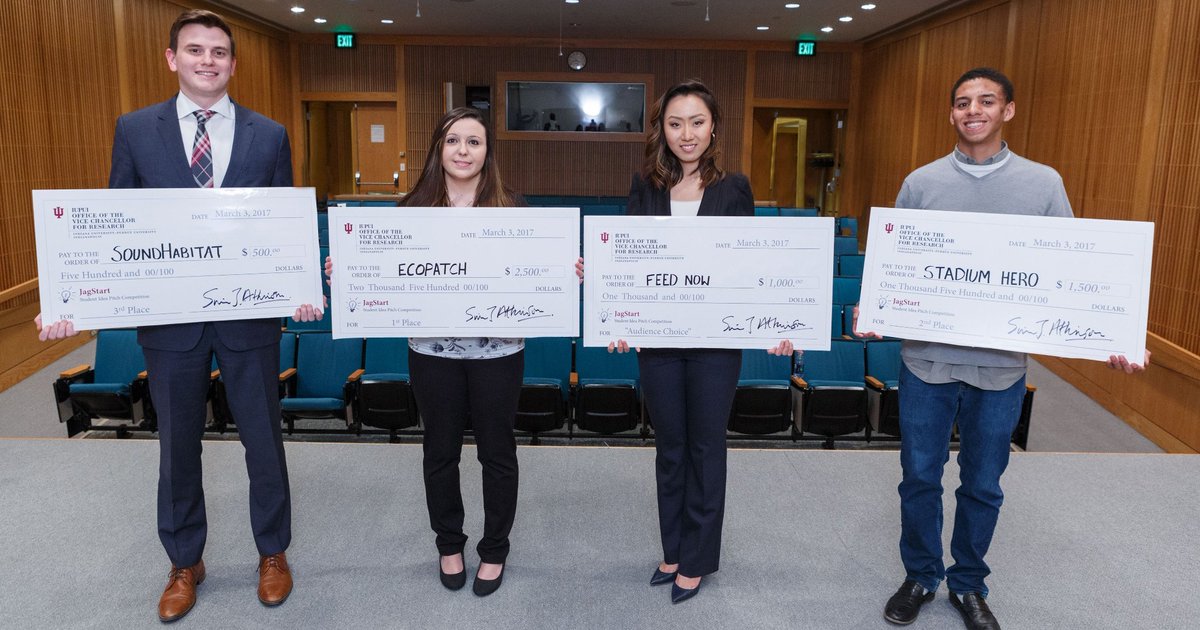 InnovateIndiana's tweet photo. Are you a #student at @IUPUC or @IUPUI? Do you have the drive to be an #entrepreneur? You are invited to register for an hourlong workshop on Oct. 31 to learn about the #JagStart pitch competition. Learn more here, including how to register: https://t.co/ctTjXNafBc #business https://t.co/RjJEw3oa2x