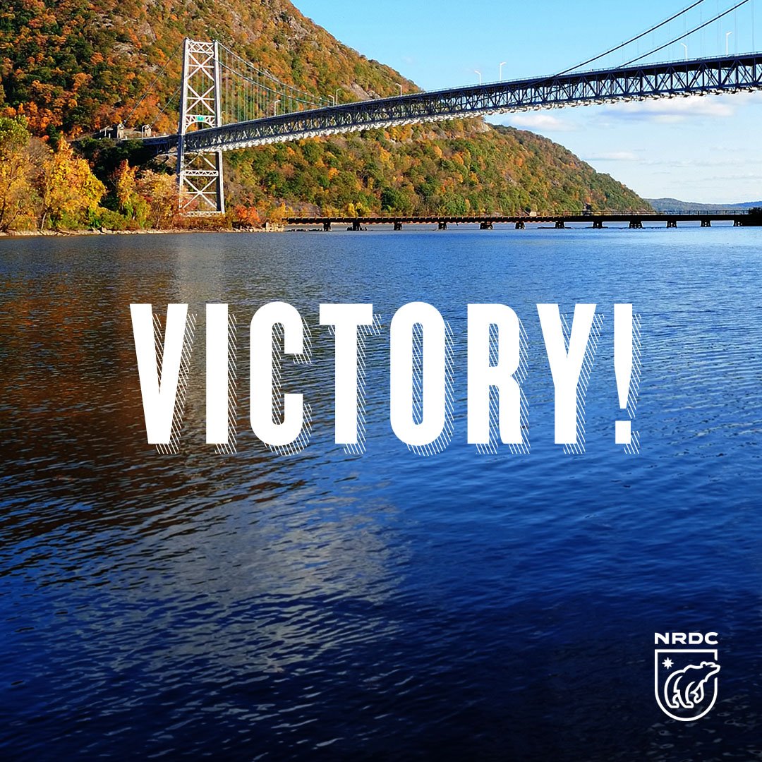NRDC's tweet photo. BREAKING: Today @NYGovCuomo signed into law legislation to protect the Hudson River from oil barges! https://t.co/nkNXAQNw8p #BanTheBarges https://t.co/p5EkntM2GL