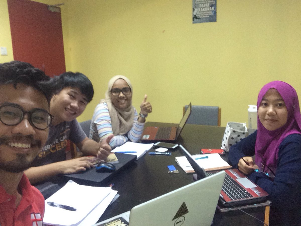 zahidbaharom's tweet image. Rehearsal for presentation esok ✅ #Mockpresentation