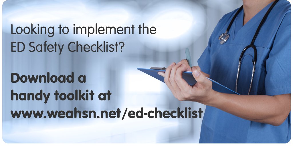 HealthInnovMcr's tweet photo. Looking to implement the #EDchecklist? Check out this invaluable toolkit developed by trusts already using it https://t.co/9t63nSUabe #AHSNs https://t.co/p0V8Eh8qZe