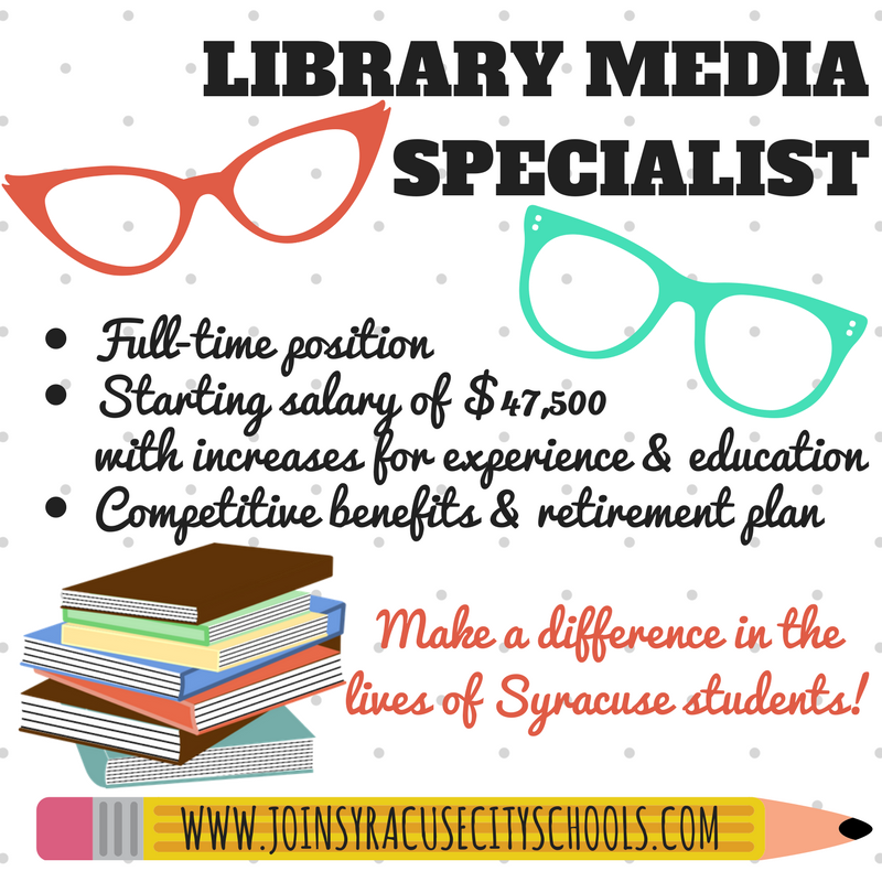 Are you a certified #LibraryMediaSpecialist? We want YOU to join #SCSDSuccess! APPLY TODAY! ow.ly/Tz7M30fMn1j <a href="/SCSDAcademics/">SCSD Academics</a>