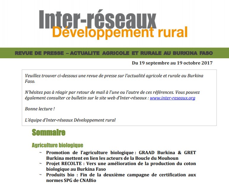 #COP23 : la délégation burkinabè est à pied d’œuvre pour assurer une participation efficiente. Lire ici👉inter-reseaux.org/publications/a…
