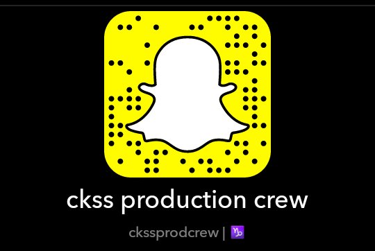 CKSS_ProCrew's tweet photo. We've created a new snapchat, add us for reminders, updates and behind the scenes! https://t.co/XUxIbNjahj