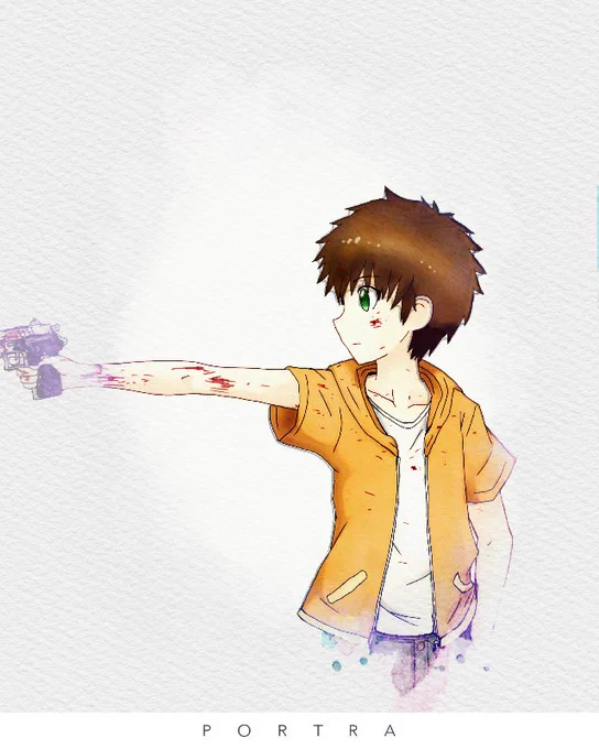 この前描いたサイコパスが男体化して帰ってきた!!#イラスト 