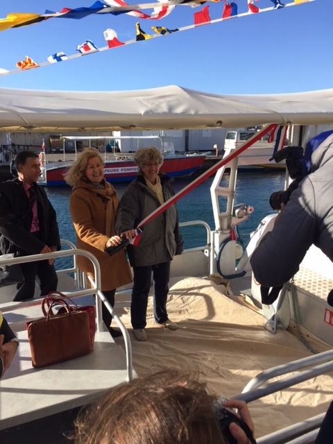 CNRSecologie's tweet photo. Inauguration hier à Marseille du navire l'#ASTROIDES, en présence de Stéphanie Thiébault, Directrice de l'@INEE_CNRS https://t.co/5vjeyB4oOl https://t.co/JD4oQ58fca