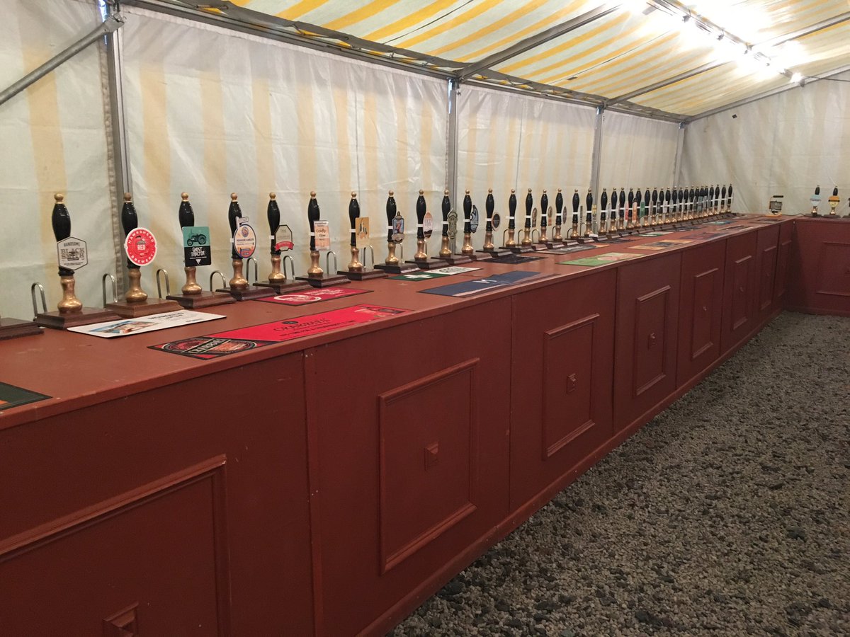 TheFactoryTap's tweet image. A small selection of the 60+ #realales available this weekend all on handpull #kendal #streetfood @KitchenThai