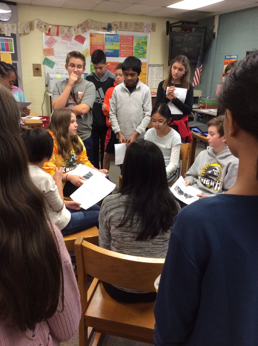 Fish bowl debate about immortality! <a href="/SmithKnights/">Smith Middle School</a> #smiththinkers