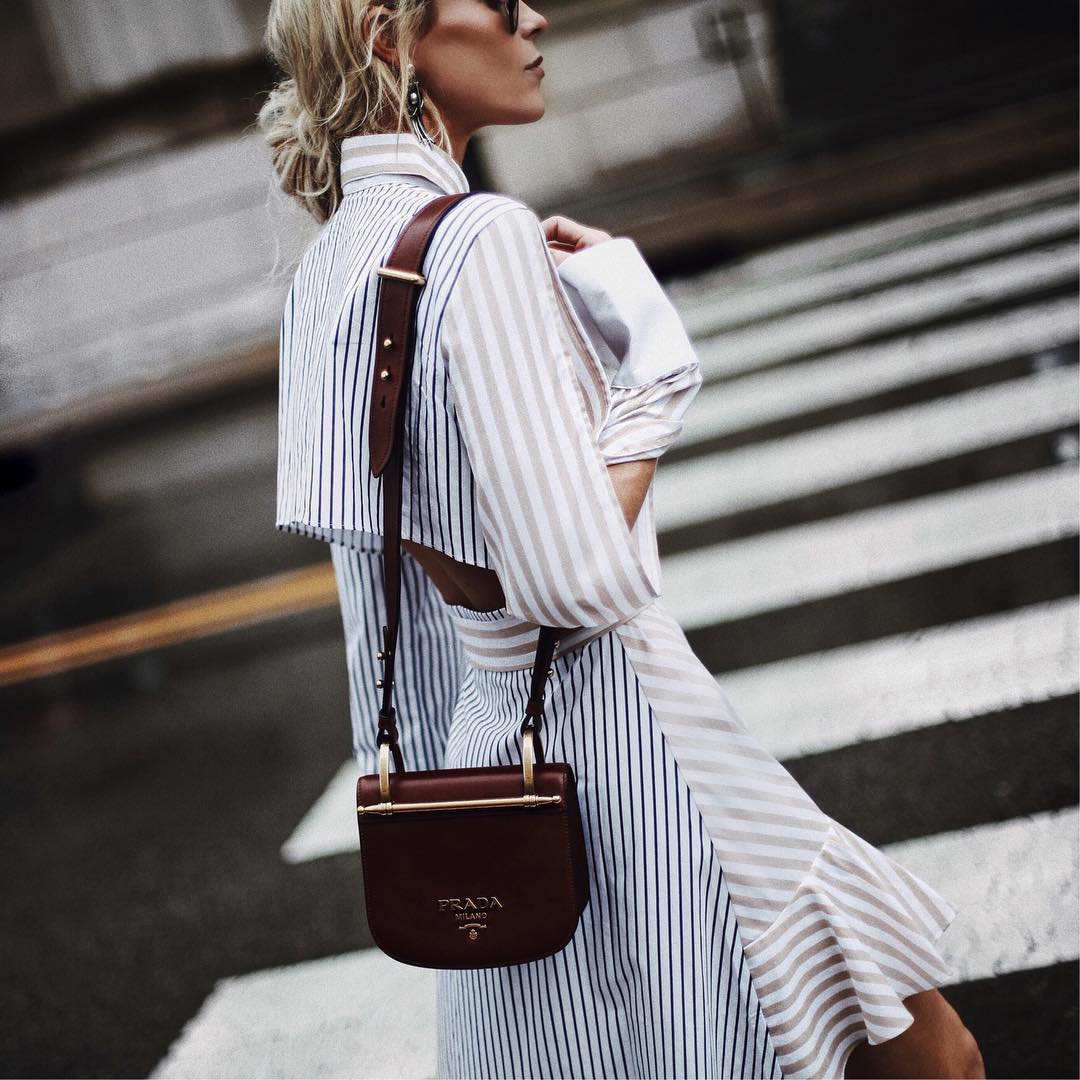 thedistrictapp's tweet photo. We're all stripes for #fall. @happilygrey #StyledOnSpring Cc: @MDSStripes https://t.co/IXux0z30tV https://t.co/SbRCZS38yS