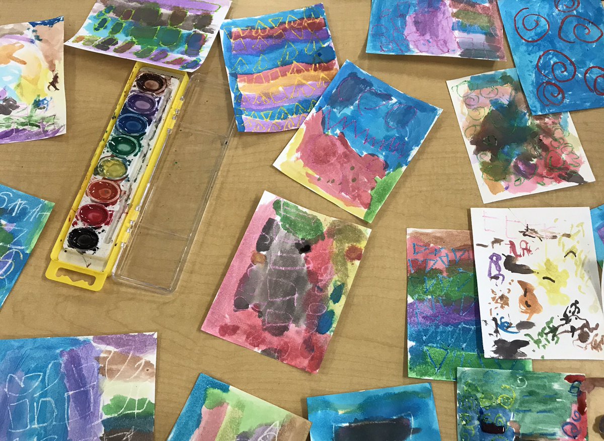 asant_7's tweet image. Kindergarten Monet watercolors. @PoplinES_NC  #BetheBest @AGHoulihan @croffut_ci @loripeyton
