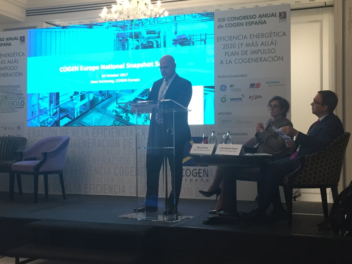 Now is time for <a href="/KortewegHans/">Hans Korteweg</a>, #GD at #COGENEurope, our european analog association with whom we tightly collaborate  –in #13CongresoCogen