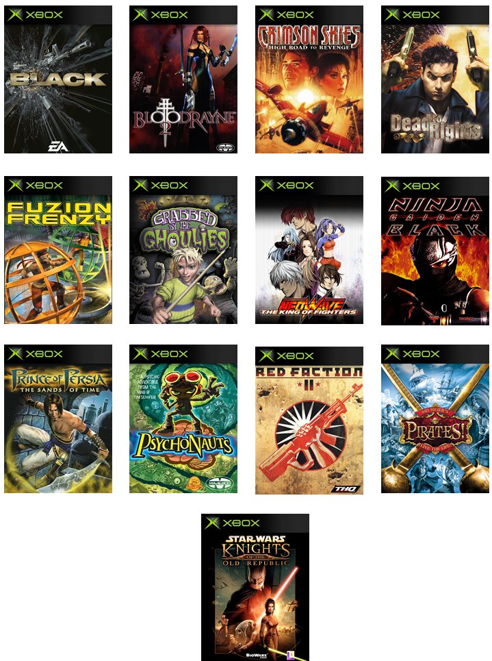 old xbox games