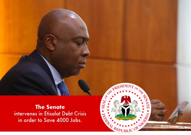 SP8thNGRSenate's tweet photo. The @NGRSenate intervenes in Etisalat Debt Crisis in order to Save 4000 Jobs. 

Read @SPNigeria's comments here: https://t.co/ZPl3qCRyeI https://t.co/avxnBNcErv