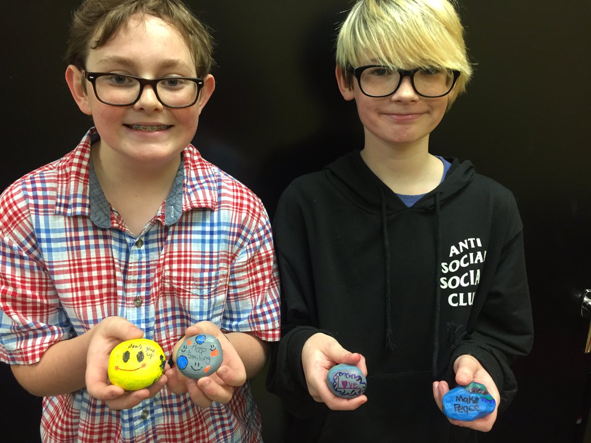 Look Who Found Kindness Rocks! #joyrocksRCISD