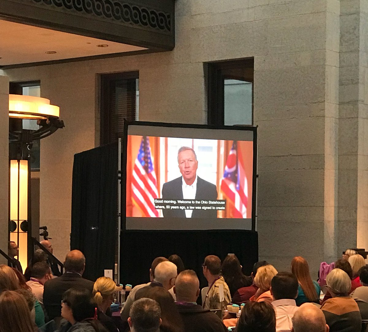 Thank you <a href="/JohnKasich/">John Kasich</a> for helping us kick off the 50th anniversary celebration at the Ohio Statehouse #Alwaysthere50