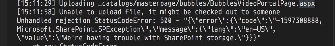 phillipharding's tweet image. Exception "We're having trouble with #SharePoint storage" #Office365 @Office365 #SPHelp