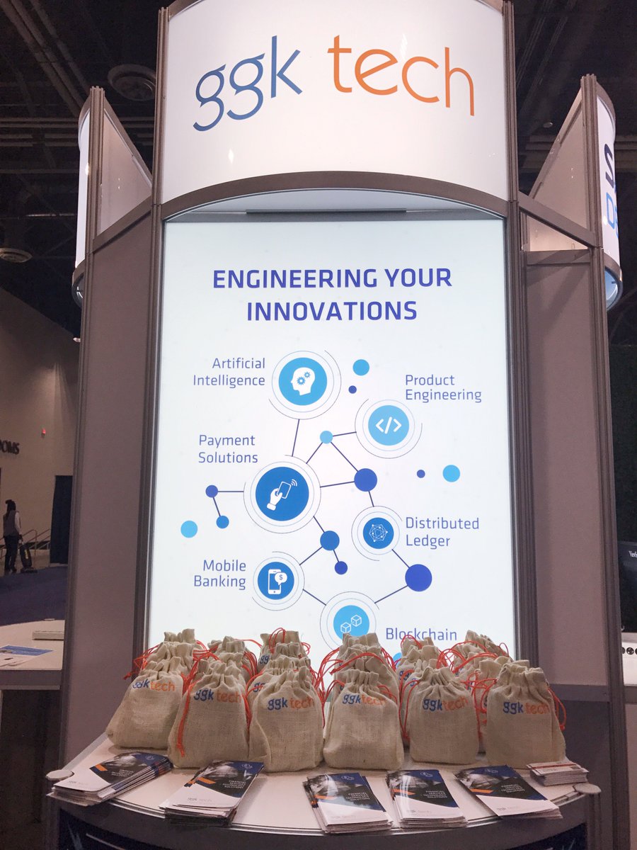 GGKTech's tweet photo. Yesterday was a fantastic day. Today promises to be even better. Are you attending @money2020 at Vegas? Swing by K41 to understand how you can benefit from our deep technology expertise in this changing era of digital economy #Money2020 #ggktech https://t.co/srow0yXZPq