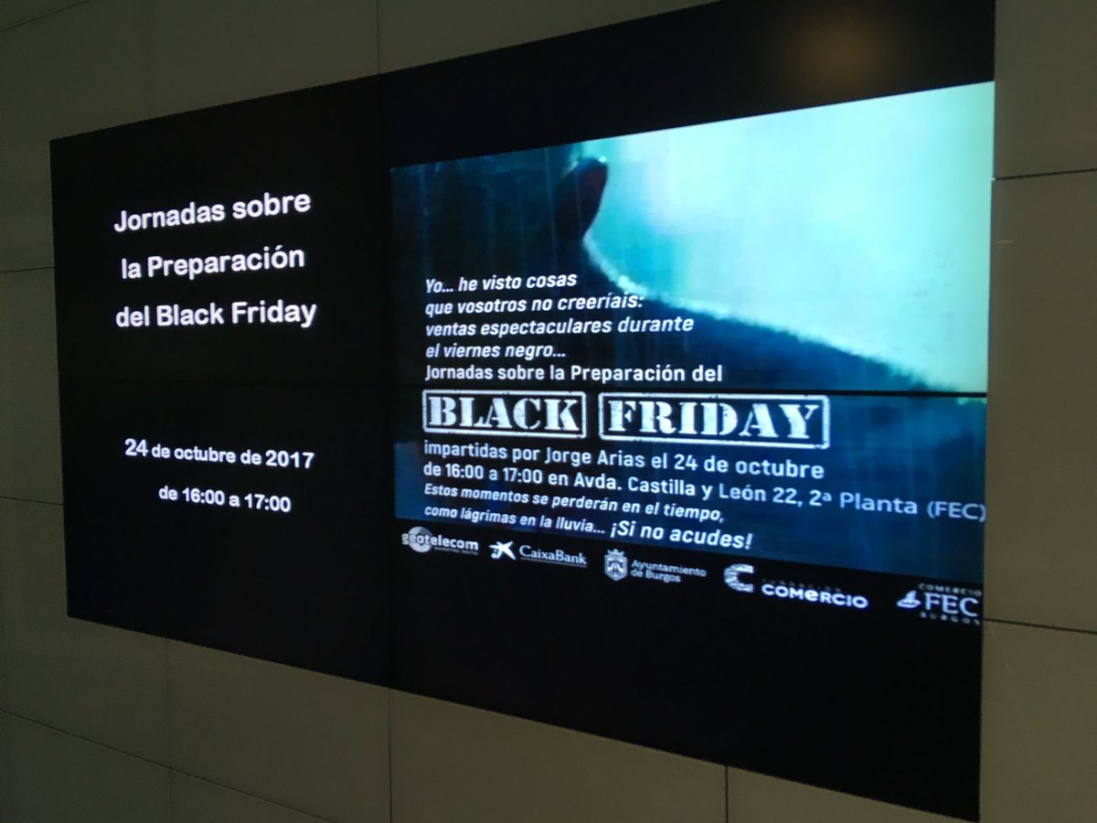 FecBurgos's tweet photo. Muchos, muchos #comercios innovadores preparando #blackfriday con @JorgeGeotelecom @infoCaixa @Aytoburgos #ecommerce https://t.co/1yshLx6efp