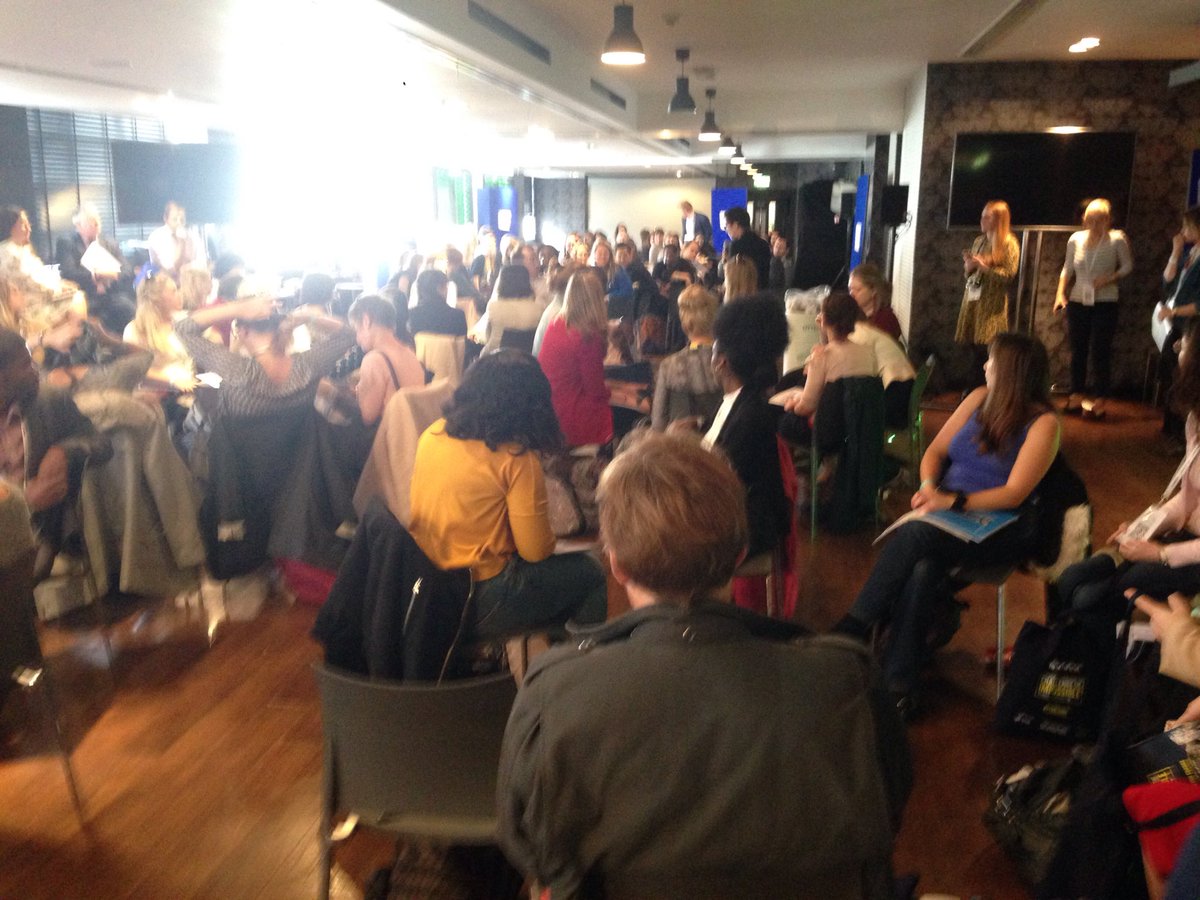 FionaRawes's tweet image. Standing room only at the @TeachFirst National Schools Forum session on overcoming regional challenges #TFchallenge