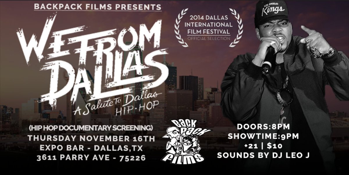 _LeoJ_'s tweet photo. We will be screening our film @WeFromDallas in a couple of weeks at @ExpoBarDallas . Details -> https://t.co/wp0snrCGFV https://t.co/PjxrGfKvNF