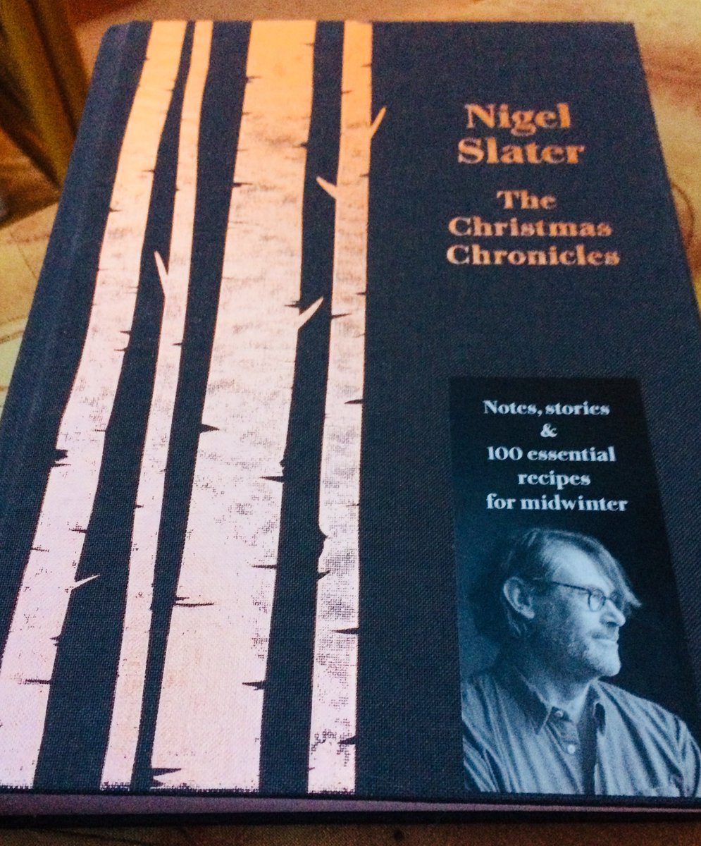 Really enjoying <a href="/NigelSlater/">nigel slater</a> The Christmas Chronicles, trapped under a Jack Russell I can’t think of a better way to spend the afternoon