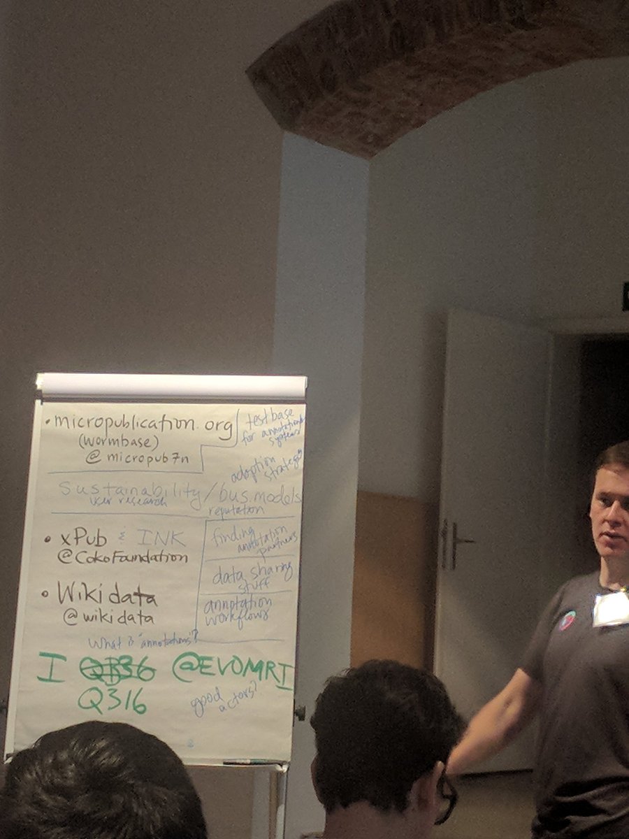 mrgunn's tweet image. Topics so far: sustainability, reputation, discovery, workflow, non-textual annotation, adoption, partnering with publishers #osbazaar