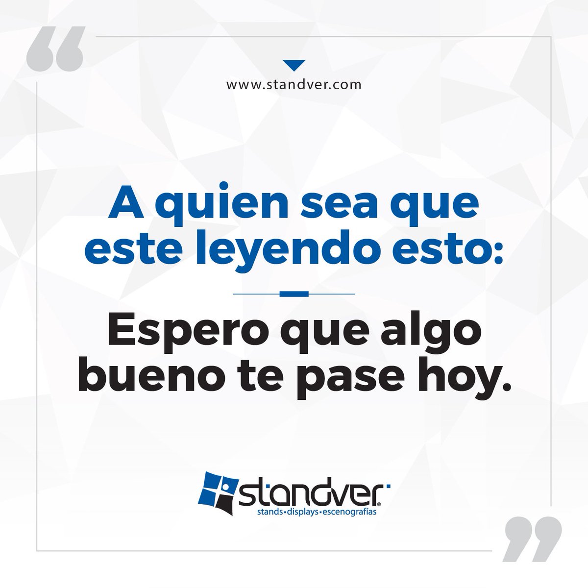 StandVer's tweet photo. ¡Todo el equipo de #Standver les desea un muy buen martes! 🙌😊 https://t.co/QO4eF6eF8C