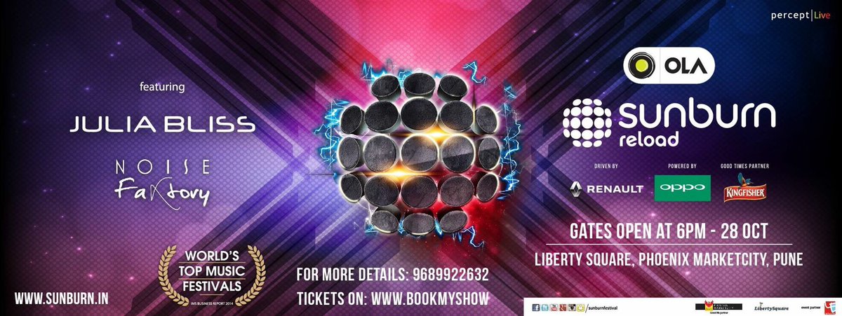 _4entertainment's tweet photo. #SunburnReload 28thOct #PhoenixPune @PhoenixMCtyPune @SunburnFestival #JuliaBliss @rohankapoordj @NFVicky @djsukhvinder https://t.co/yxZgEgZZfa
