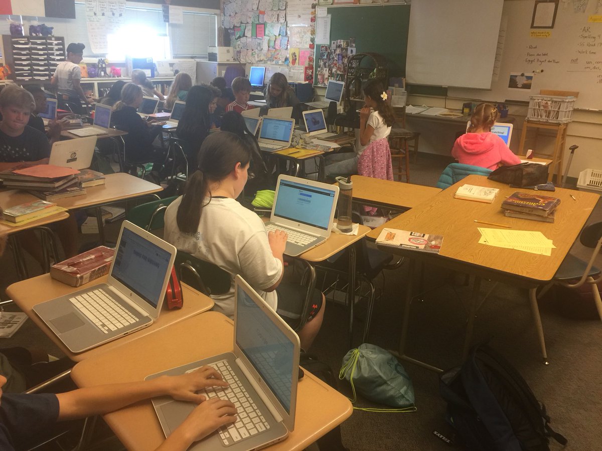 Core6WCI's tweet photo. Mrs. Schultz’s 6th grade Core-learning grammar &amp; punctuation through “Giggles in the Middle” https://t.co/cbGHW4tVFB