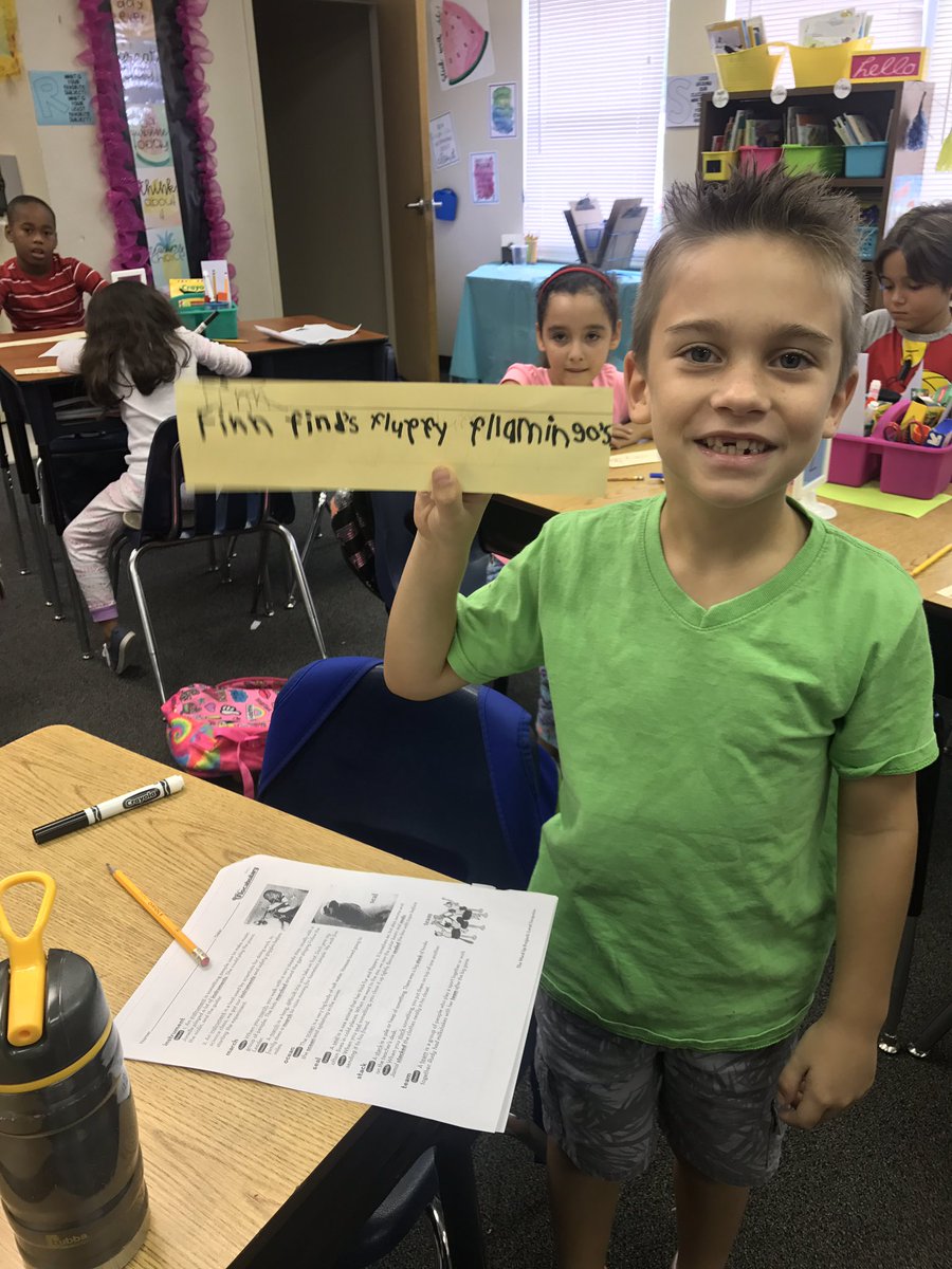MrsGonzalezWR's tweet photo. Alliteration hats today to go long with our lesson! ๐๐๐ก @WindyRidge_OCPS #OCPS #ELA #OnFireLearning https://t.co/03Zolsnrxx