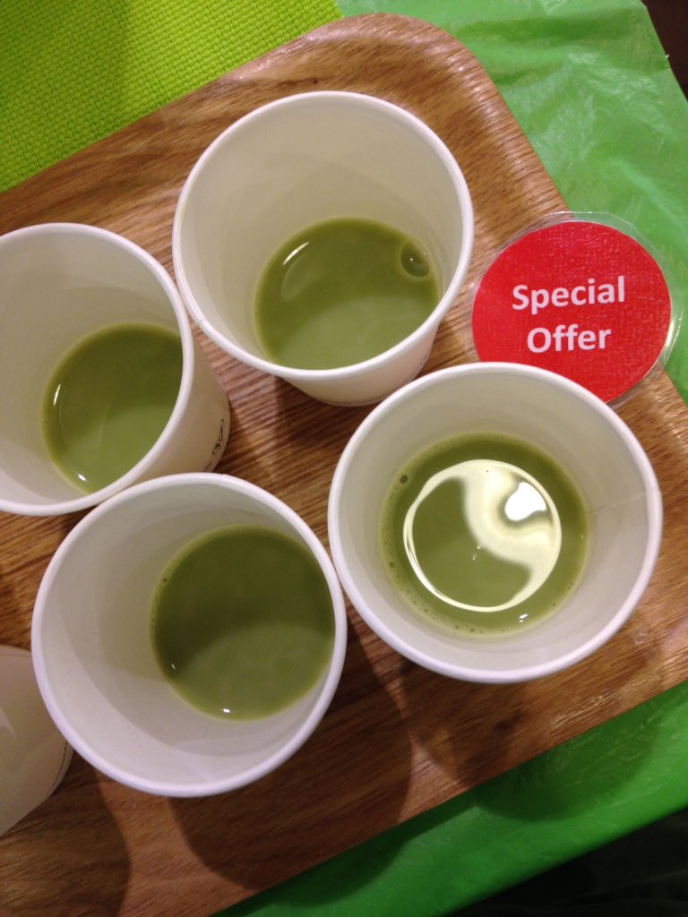 ClearspringUK's tweet photo. We're sampling #Matcha #tea @WholeFoodsUK in #Richmond #today ! Come and try๐ #JustAddMatcha #organic https://t.co/3rQY5Vwynz