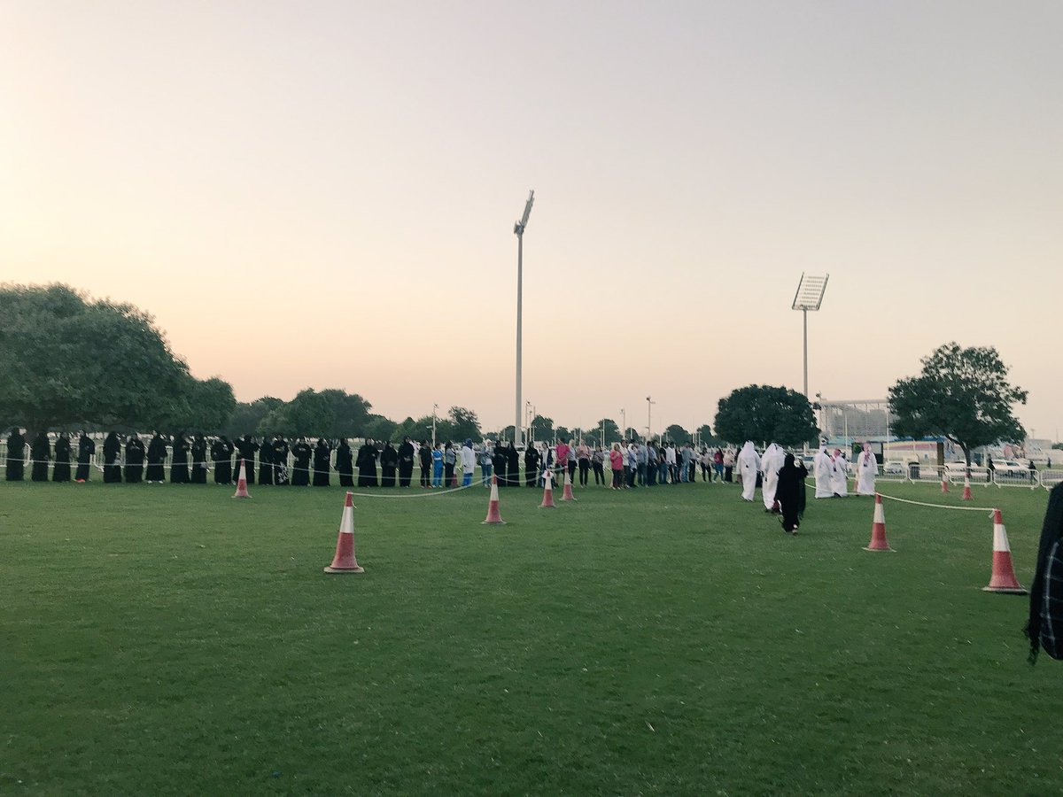 MayaAkkawi's tweet photo. First rehearsal for Human ribbon @aspirezone #csr #pinkwalk #humanribbon #aspirepark https://t.co/ACxSPrNHsa