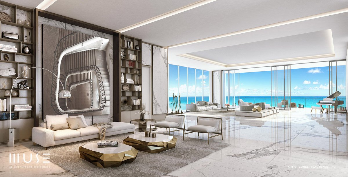 MuseSunnyIsles's tweet photo. Designs inspired by Troy Dean Interiors offer buyers a choice in exquisite flooring and countertop materials, paint selections and lighting. https://t.co/5YIkue4FTX